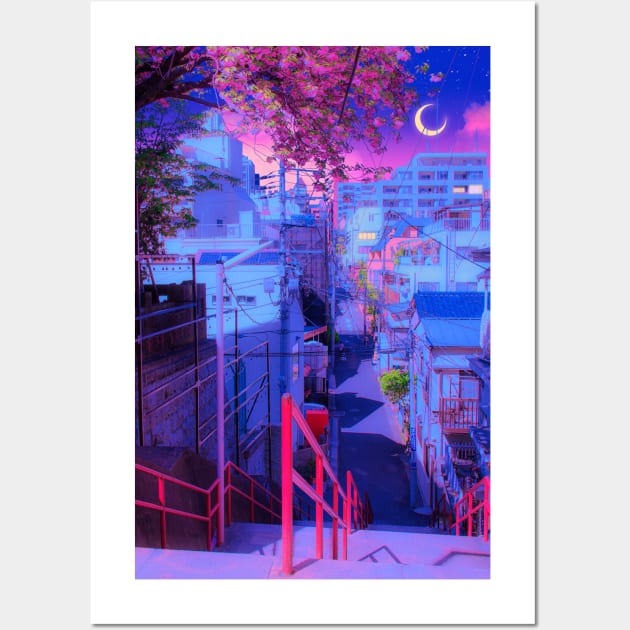 Alley Cherry Trees Wall Art by funglazie